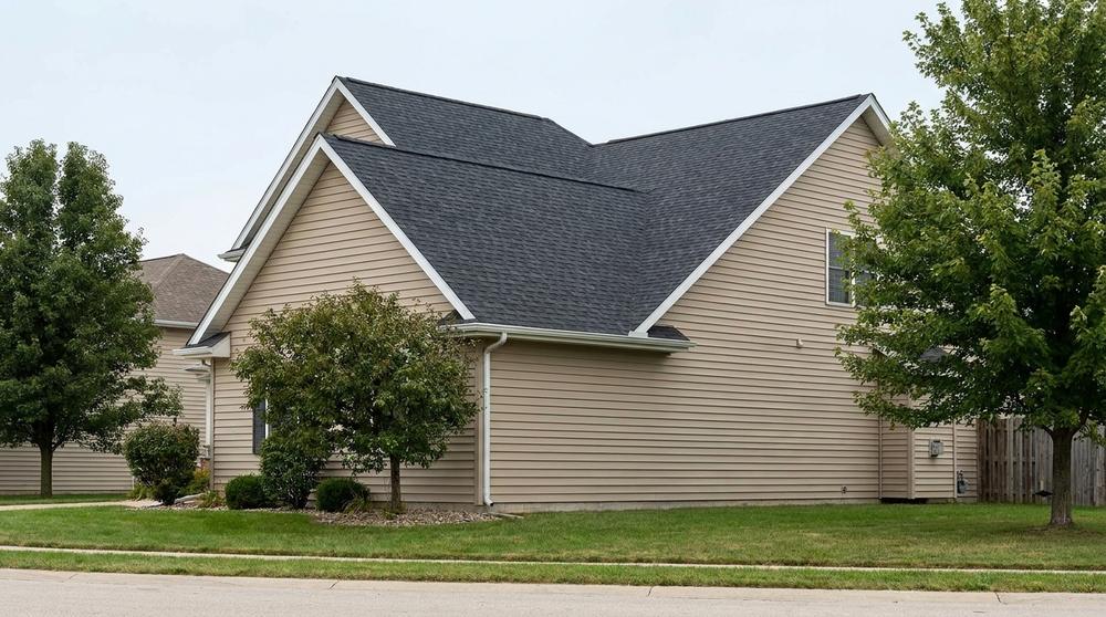 A home with architectural asphalt shingles