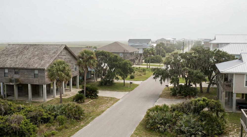 Coastal homes near the Gulf